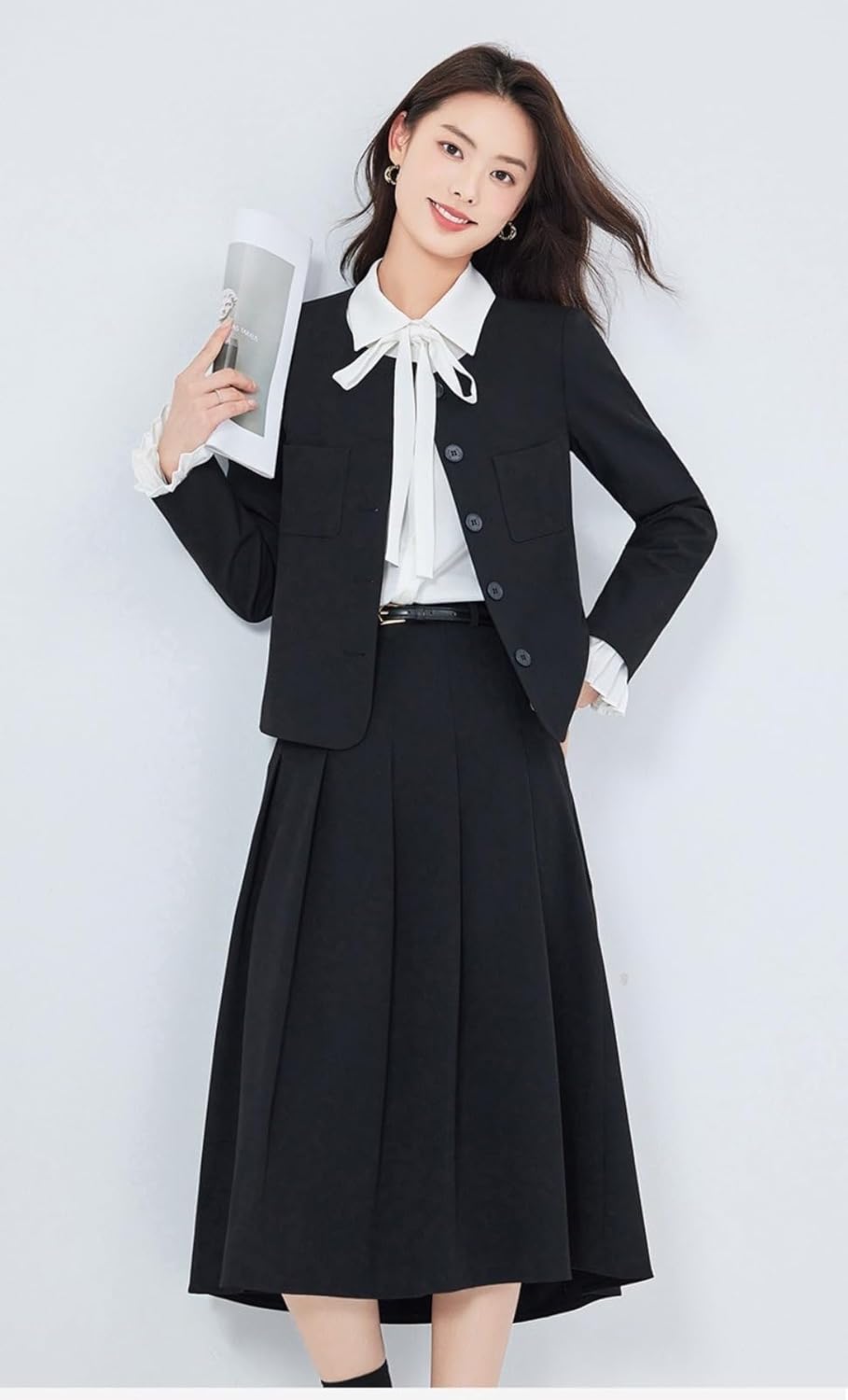 Women's Formal Blazer Suit Set for Office Business Professional