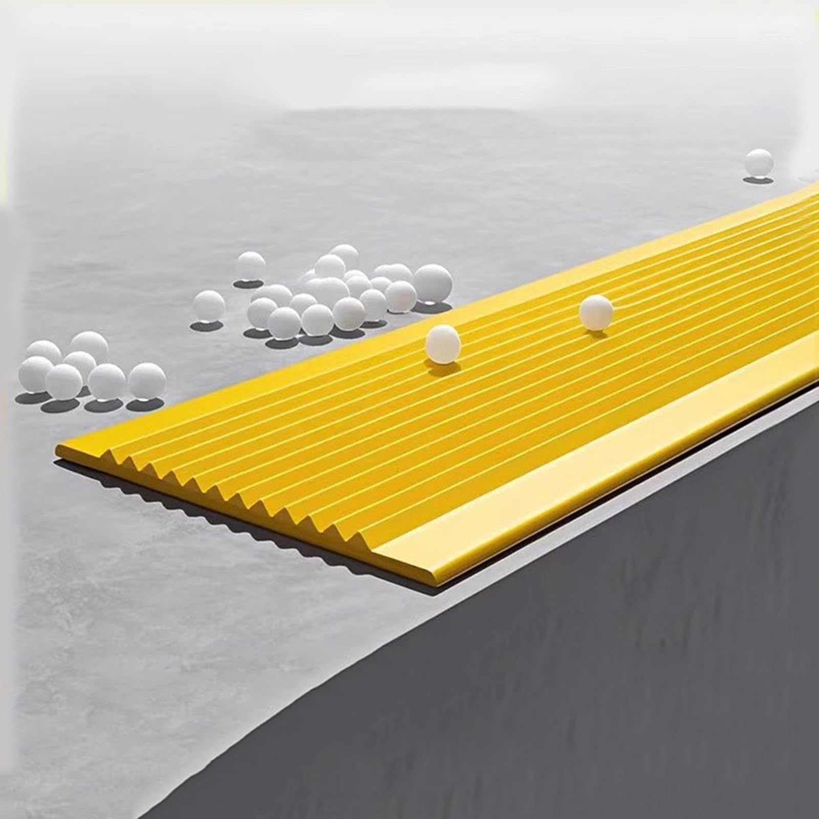 Peldaños antideslizantes para interiores y exteriores, cinta autoadhesiva de agarre antideslizante para escaleras, adecuada para rampas, 100 mm de ancho para mayor seguridad