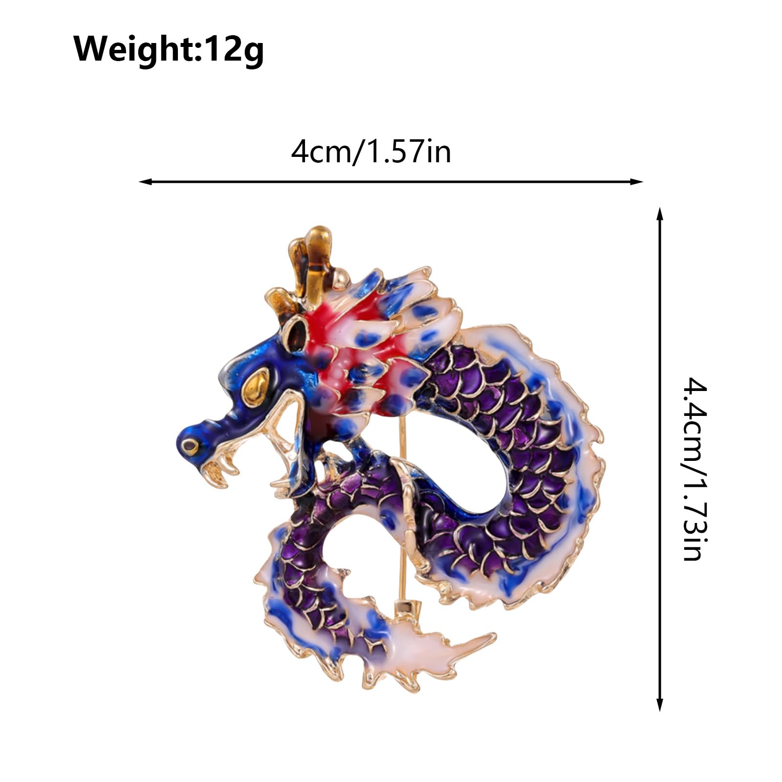FAIRYGATE Gold Pin for Dress Brooch Crystal Pins Badge Enamel Lapel Brooches for Women Jewelry Decoration for Birthday Dating Party Anniversary UC31 — view 47