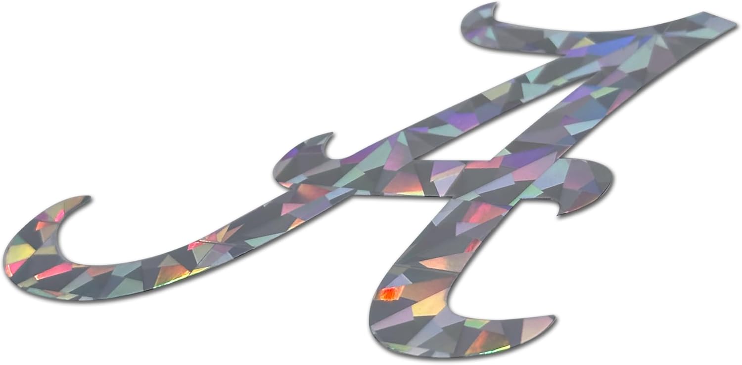 Elektroplate Officially Licensed University of Alabama Silver Reflective Decal | Premium All Weather Sticker for Car, Water Bottle, Laptop, Window, Cooler, Bumper, Toolbox, Phone | Made in The USA - Image 3