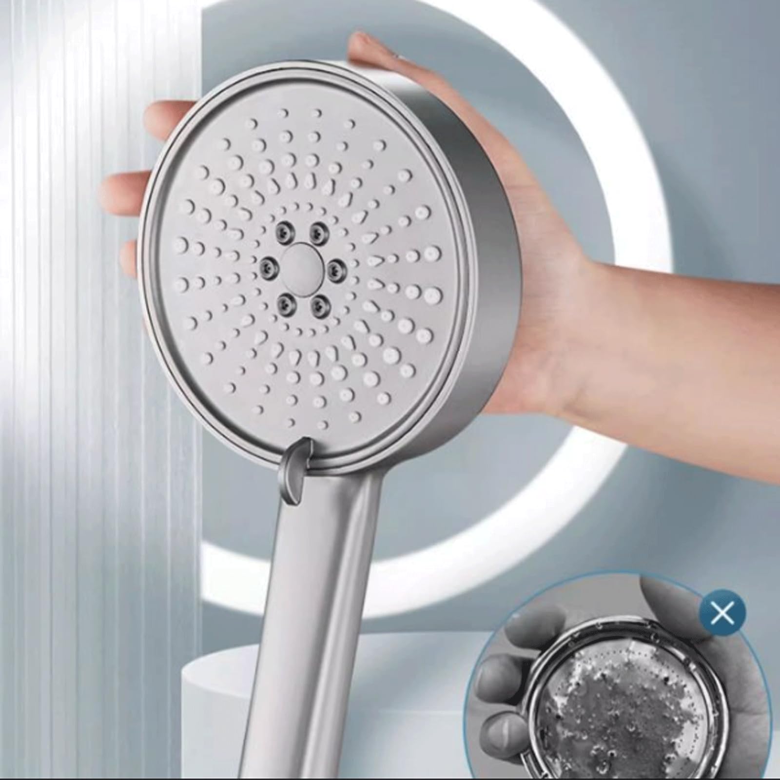 Pomme Douche Paye de Douche Presurisé la tête de Douche Réglage à 5 Vitesses pommeau Douche