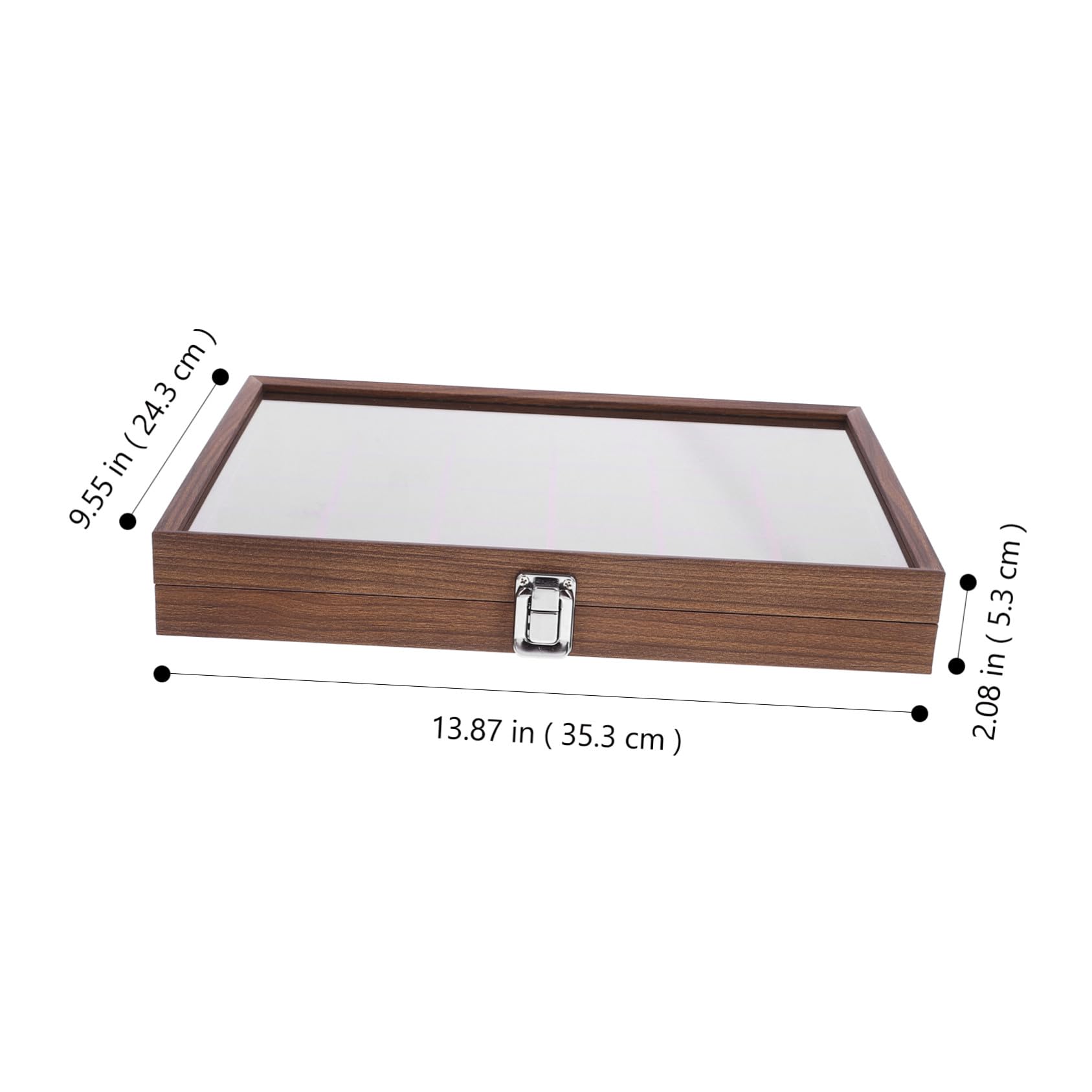 Boîte à Thé Bois avec Compartiments Rangement Sachets de Thé Multi-fonction avec Couvercle Transparent Organisateur Élégant pour Cuisine et Salon