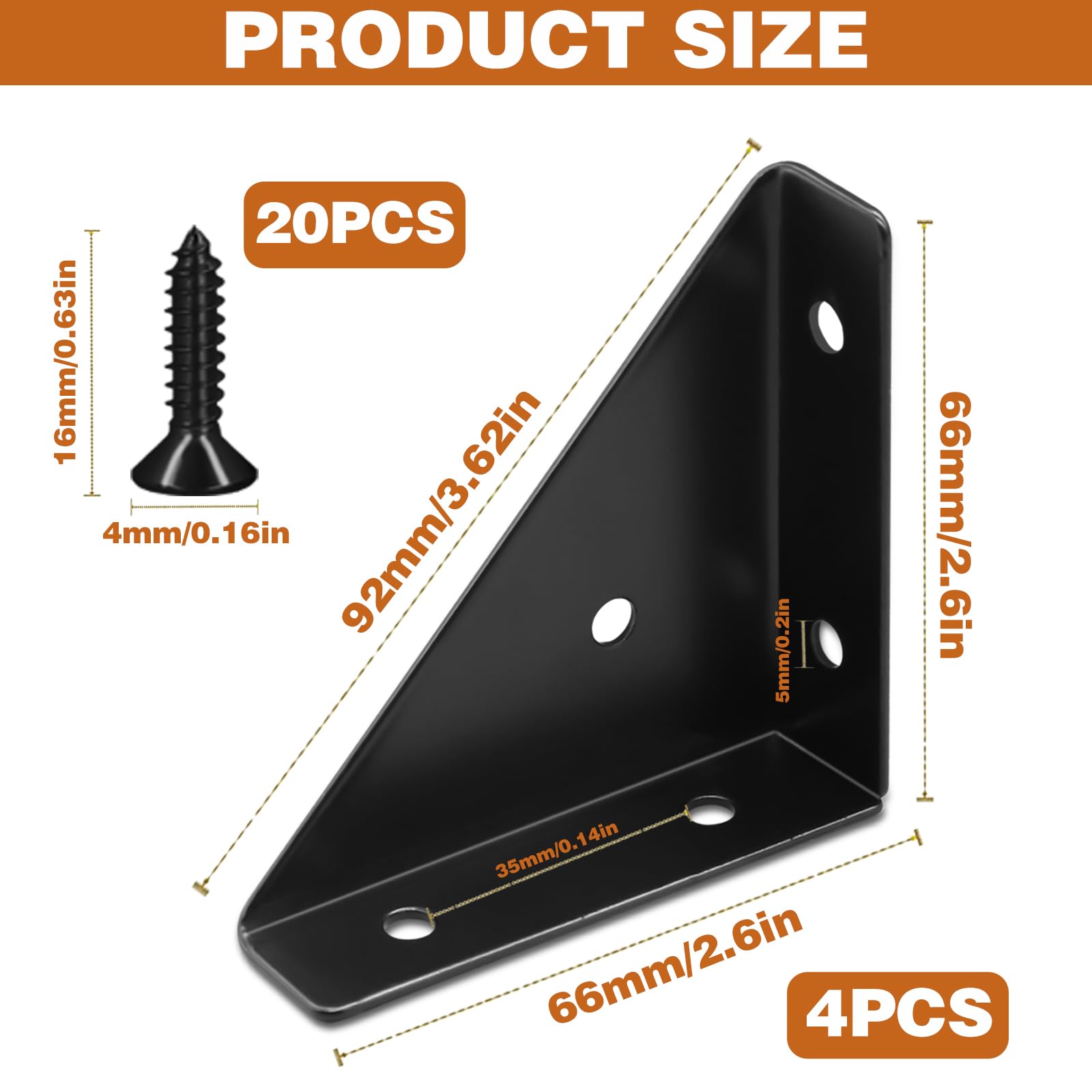 Supports D'angle Robustes En Acier Inoxydable, 10 Pièces, Supports à Angle Droit Pour étagères, Meubles Et Réparations Domestiques (Small Size