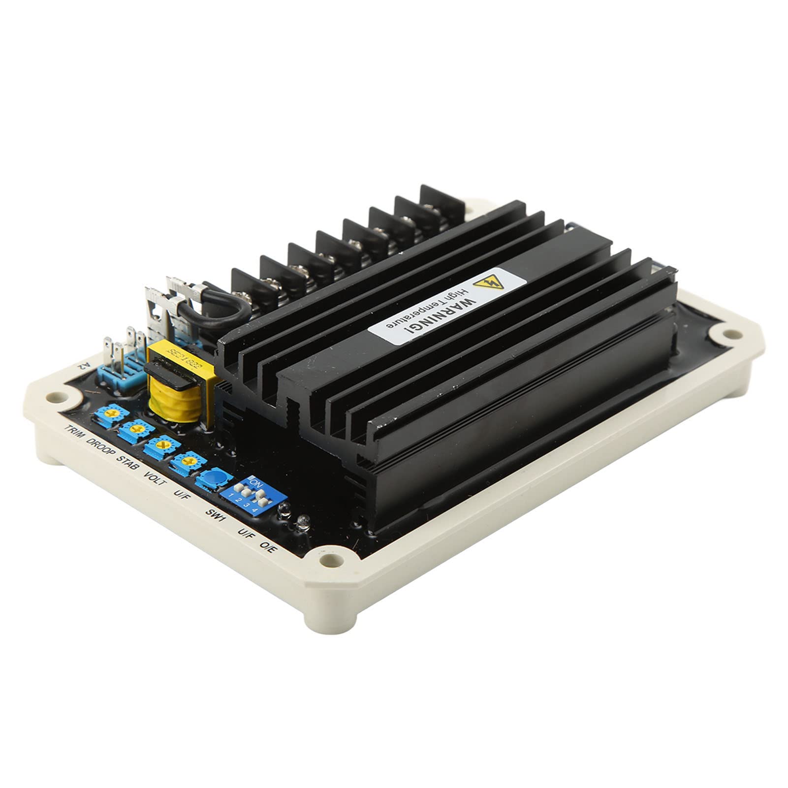 Omabeta Regulador de Voltaje del Generador sin Escobillas Control Estable para Generador Diésel AVR 170-510V Material ABS
