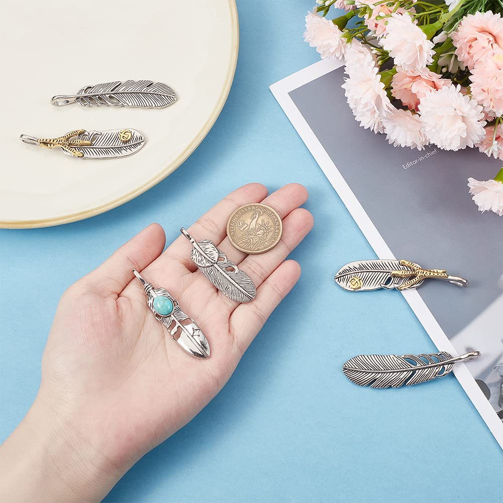 アクセサリー feather21&19chain with Turquoise アクセサリー feather21&19chain with Turquoise アクセサリー