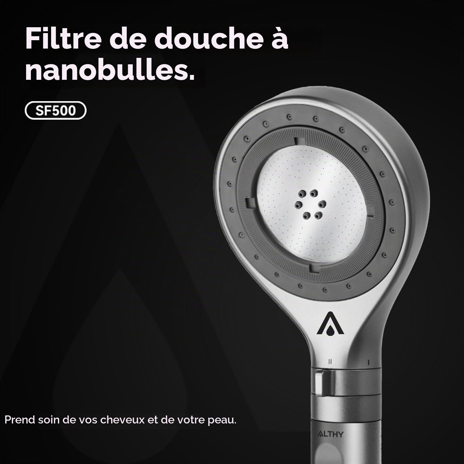 ALTHY Pommeau Douche Filtrant Haute Pression