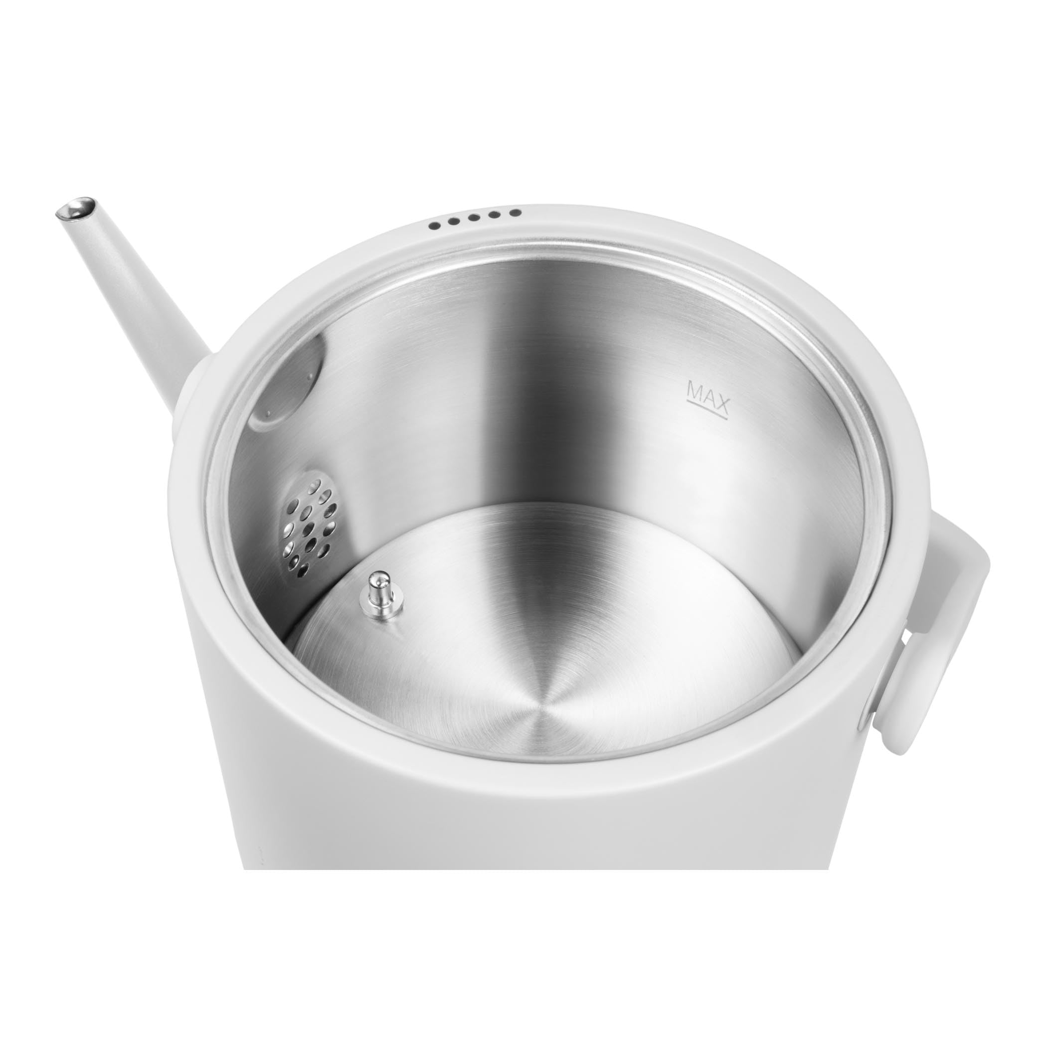 Bouilloire Électrique Charlotte à Température Variable 40-100°C, 0,6 L, Panneau Tactile, Passoire Amovible, Acier Inoxydable, Fonction Garder au Chaud, Protection Contre Surchauffe