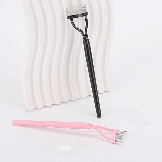 2 Pcs Eyelash Separator Tool Mascara Brushes Eyelash Comb Separator Definer Lash Comb for Combing, Separating Lashes