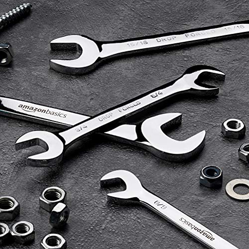 Amazon Basics Angled Wrench Set - Sae, 14-Piece #TOP5