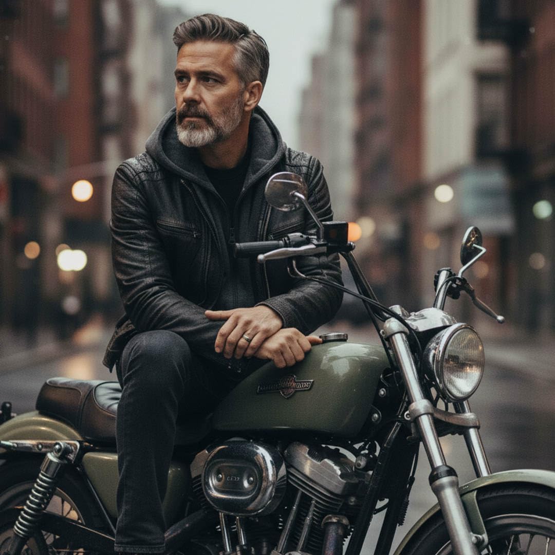 Milwaukee Leather Premium Men's Leather Fashion Casual Jackets and Coats with Hoodie | SFM - Image 2