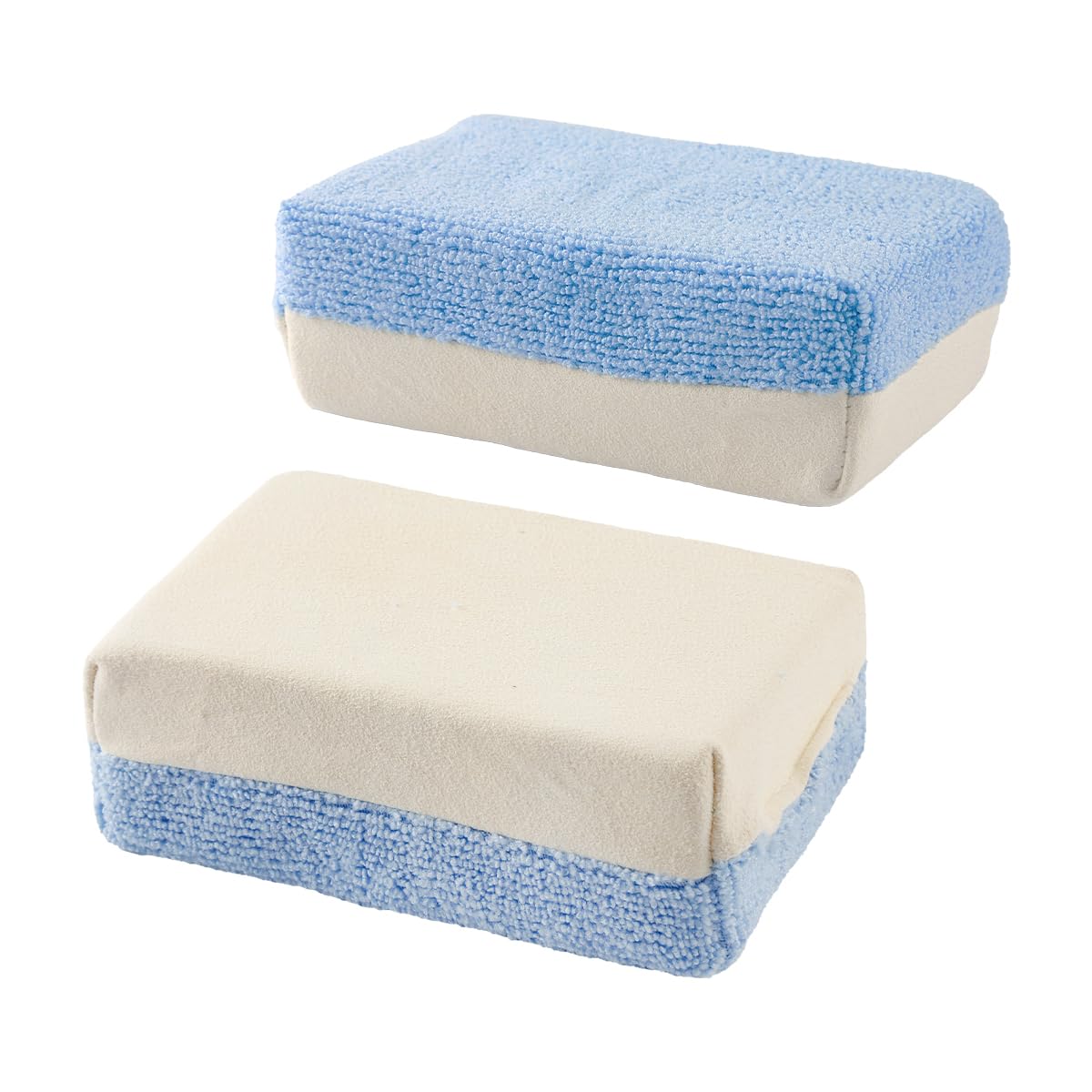 Lotsdonxia 2 Pack Car Demister Pad – 2-in-1 Chamois & Microfibre for Streak-Free Windscreen & Window Cleaning, Reusable Auto Fog Remover