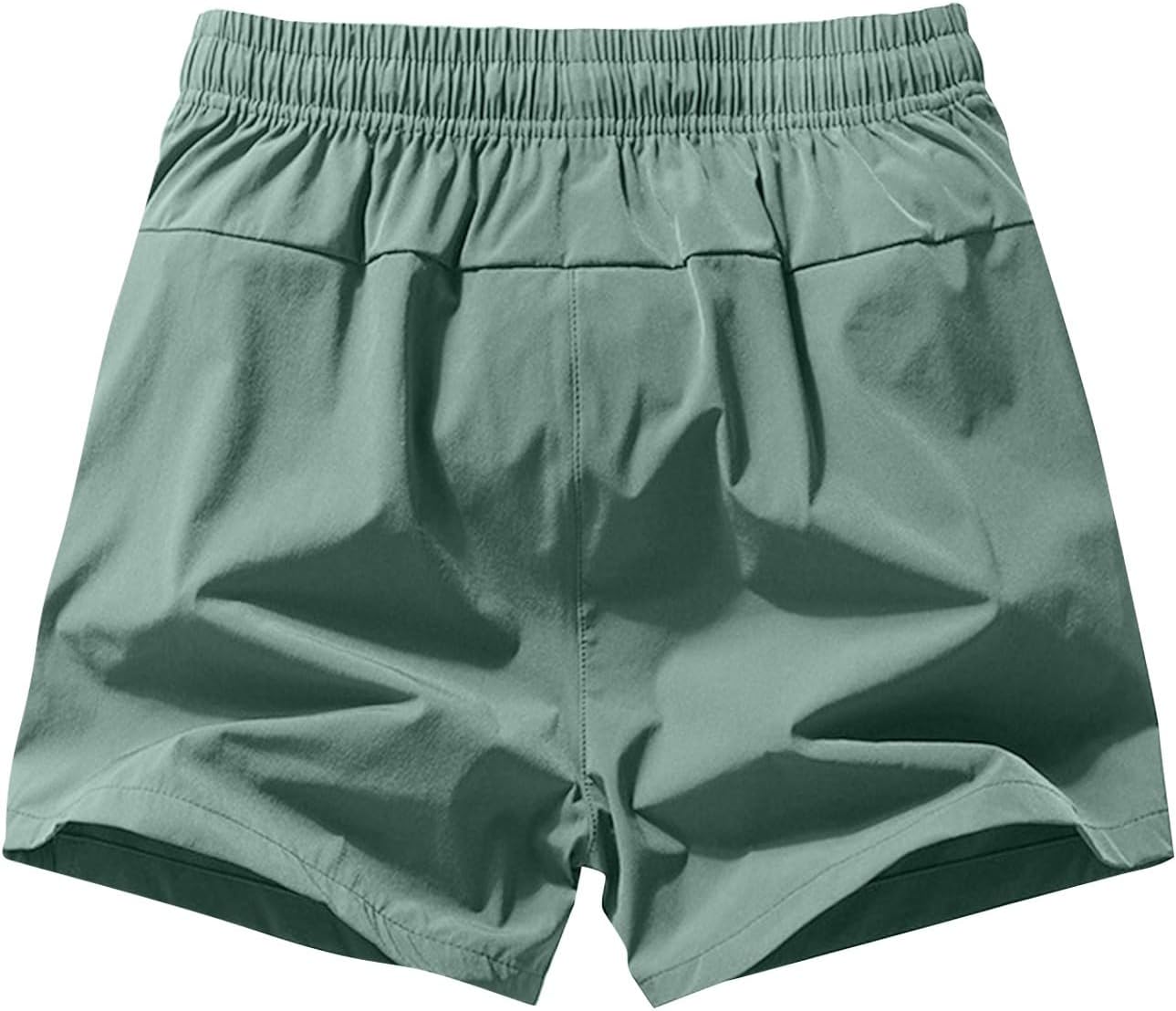 Ymosrh Mens Casual Running Shorts Lightweight Athletic Workout Training Gym Active Short with Pockets, M-3XL