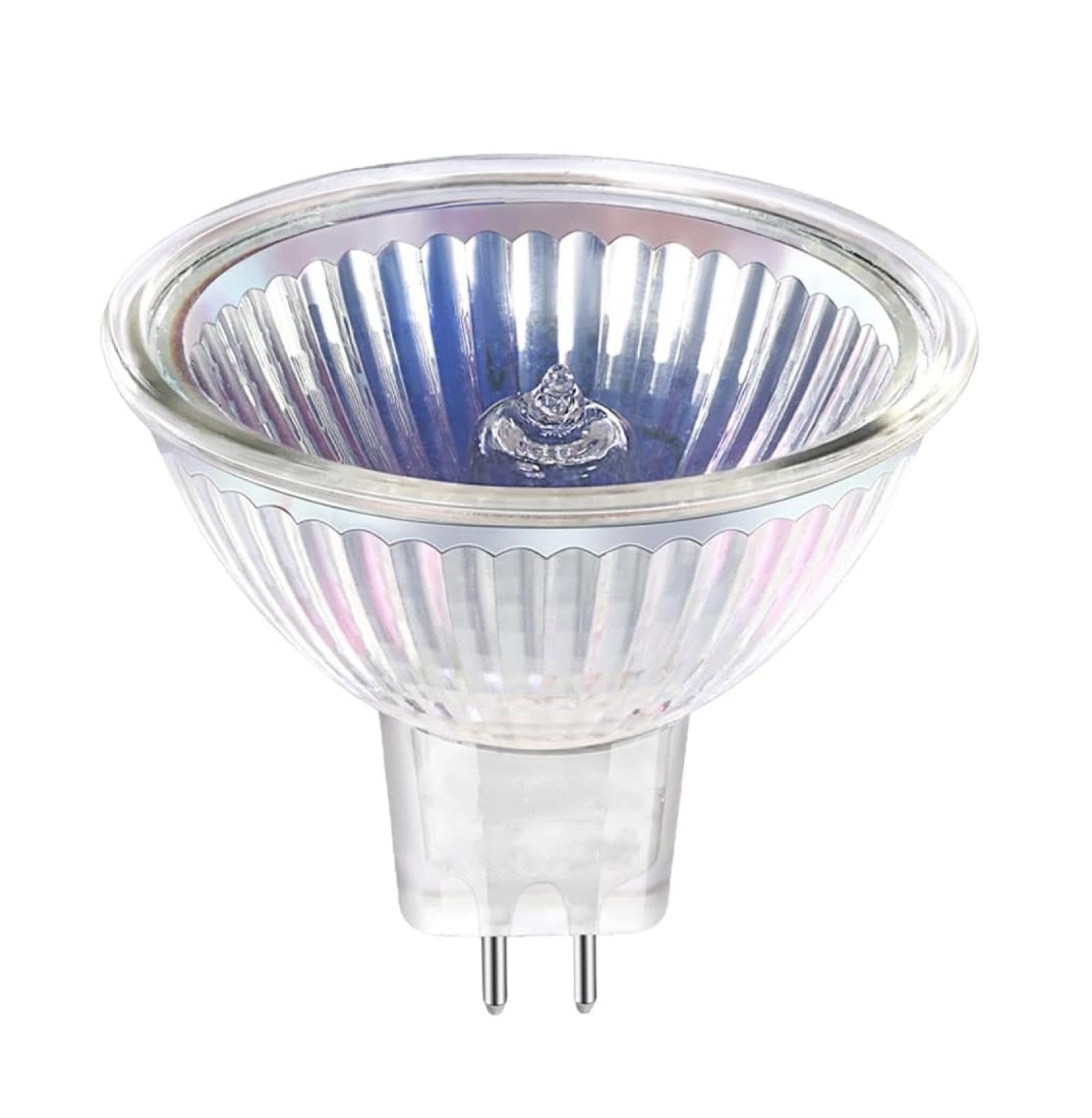 2 pz. MR16 faretti alogeni, 12 V/24 V/220 V 35 W 50 W faretti alogeni dimmerabili sotto riflettore, adatti per illuminazione paesaggistica e d'accento per la casa 10 pz. 220 V-50 W