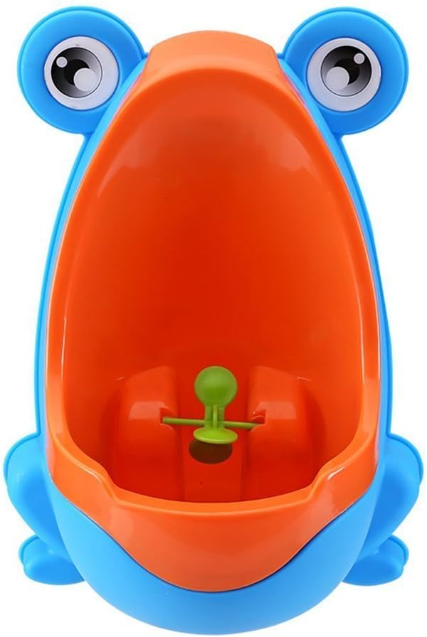Portable Frog Design Urinal for Children, Green, Perfect to Teach Children How to Use the Toilet, 22 x 16 x 30 cm