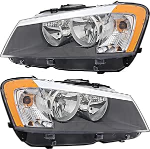 Amazon.com: Compatible with BMW X3 Headlights Lamps Set 2011 2012 2013 ...