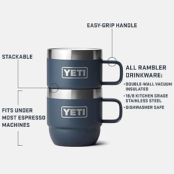 YETI Rambler 6oz スタッカブルカップ 2個セット Yeti Rambler 6 oz. Stackable Mugs 2 Pack | Rogers Sporting Goods