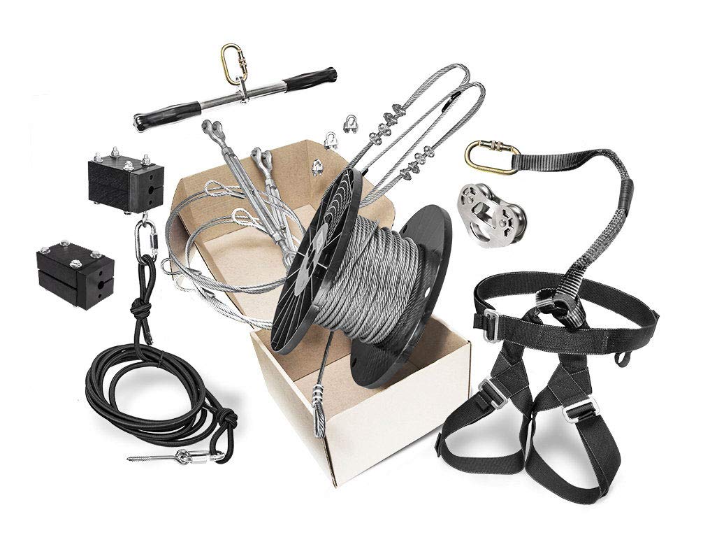 ロペ様(3袋) Amazon.com: 300' Rogue Zip Line Kit (One Set of Riding Gear