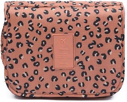 Ecoform Waterproof Organizer Strap Travel Cosmetic Makeup Bag Brown
