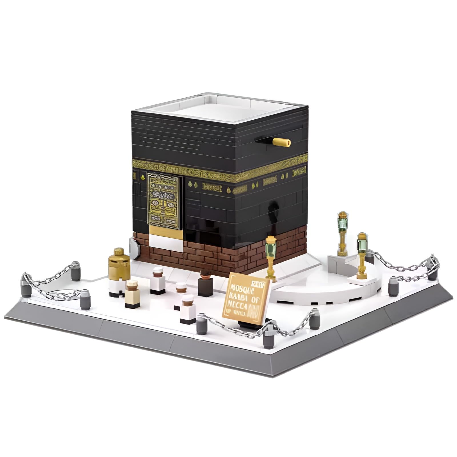 Mosque Kaaba of Mecca Building Blocks Set, 446-Piece Islamic Architecture Model Bricks Kit