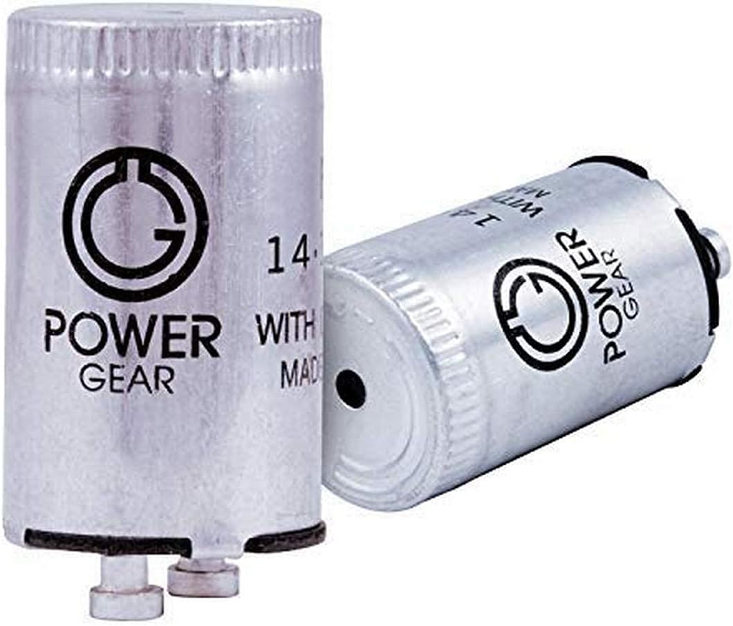 Power Gear Fluorescent Starter, FS-2, Standard ( 2-pin ), 2-Pack, 54388