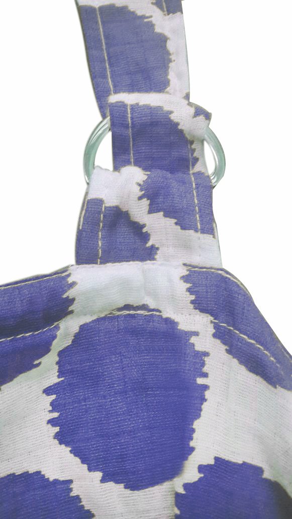 Bacati - Ikat Dots Muslin Nursing Privacy Cover (Purple)