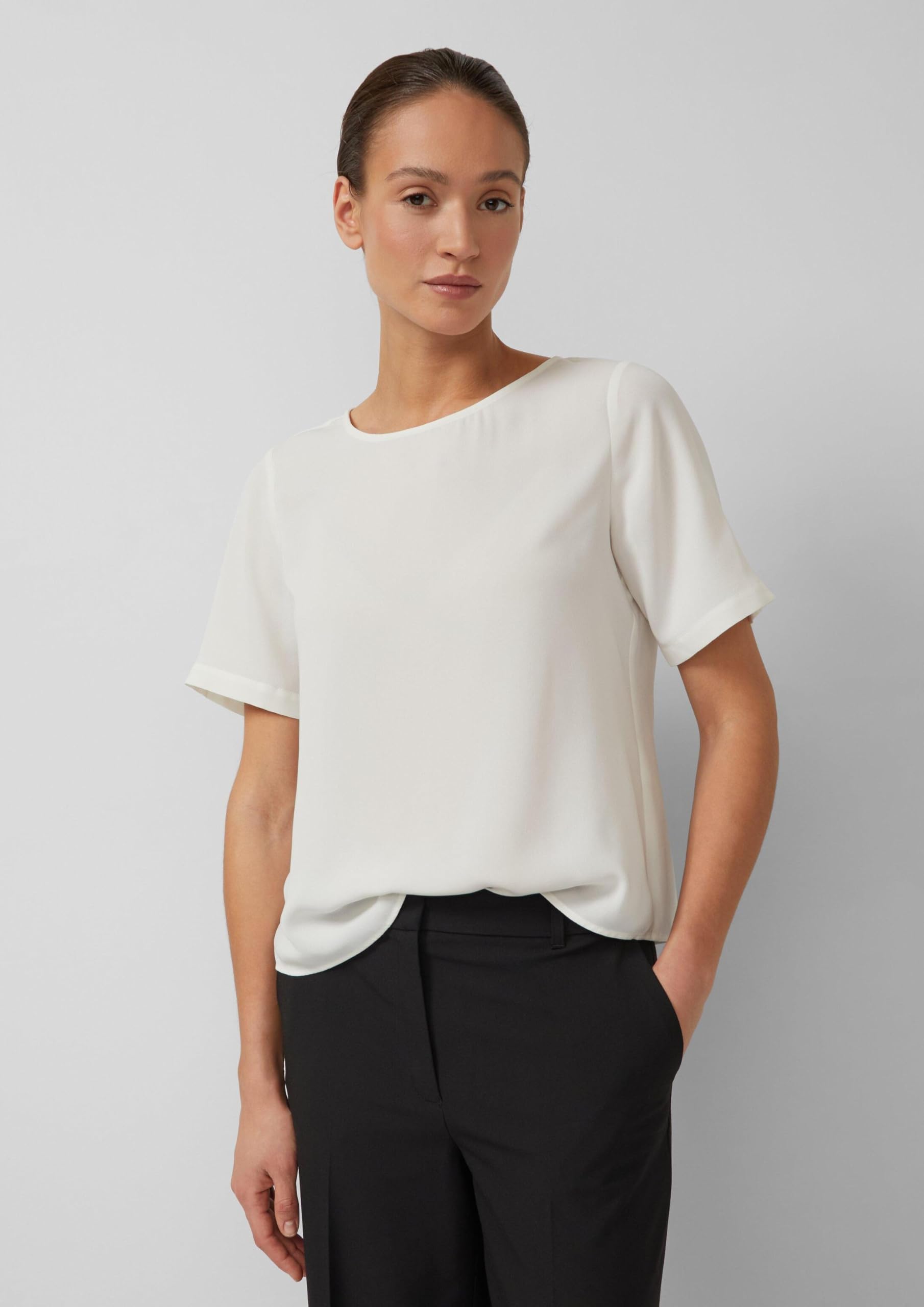 s.Oliver Black Label Damen 2177309 Bluse Kurzarm (1er Pack)