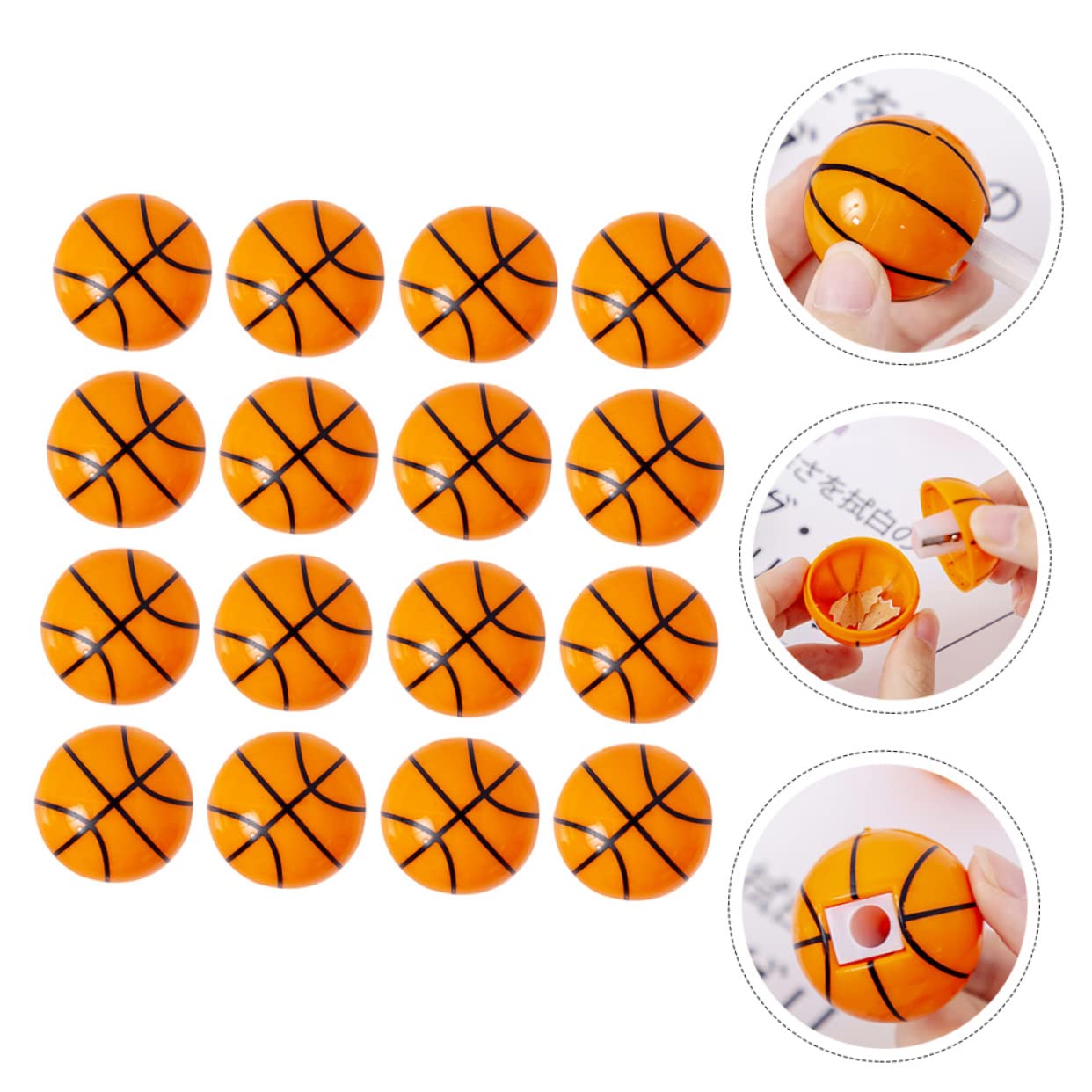 VILLCASE 5 Set Temperamatita Temperamatite A Batteria Evoluzione Del Basket Affilacoltelli Portatile Pencil Sharpener Temperamatite Manuale Universale Metallo 16 Pezzi * 5