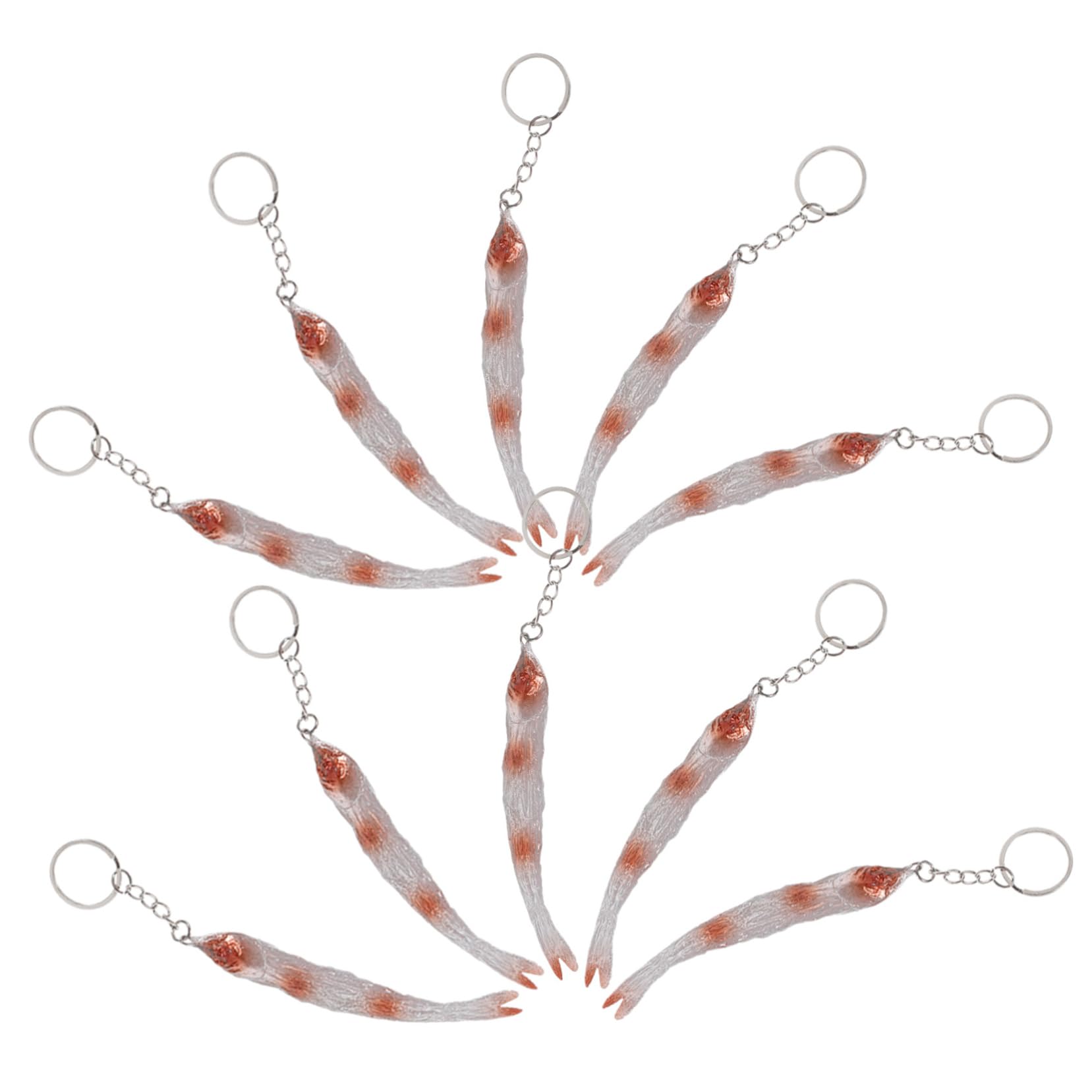 Healeved Unique Handbag Charm Barbecued Dried Fish Keychain Pendant Decorative Keyring for Backpack and Purse