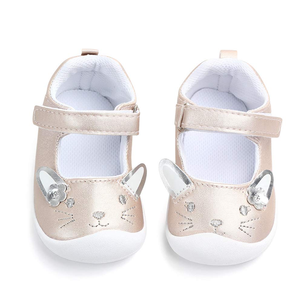 LACOFIA Zapatos Primeros Pasos Niña Antideslizante Calzado de Fiesta Bailarinas Princesa Bebé