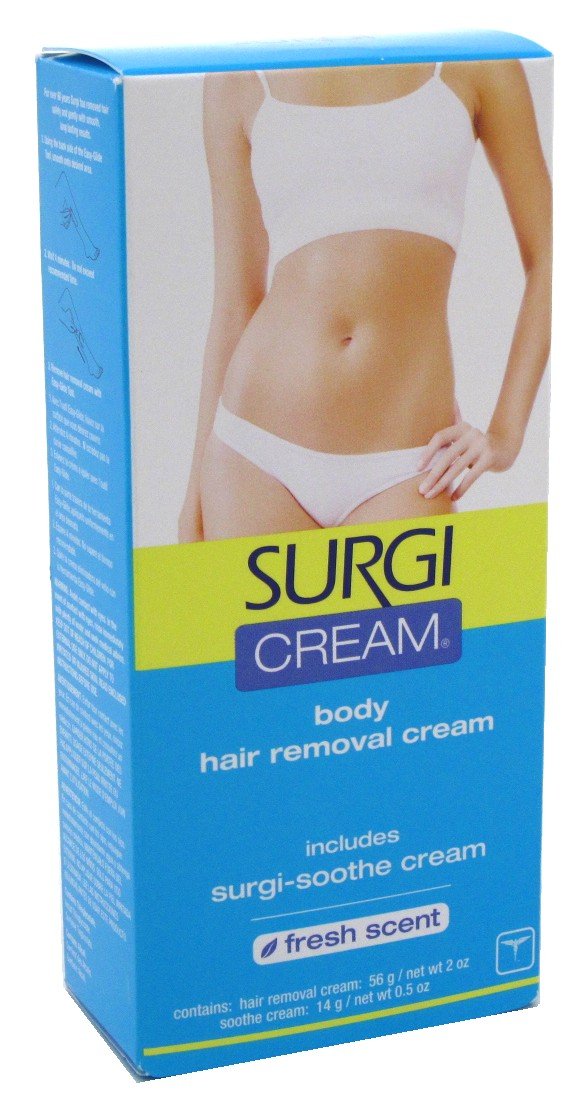 Surgi-Cream Body Hair Removal Cream, Fresh Scent ,2 Ounce (Pack of 3)