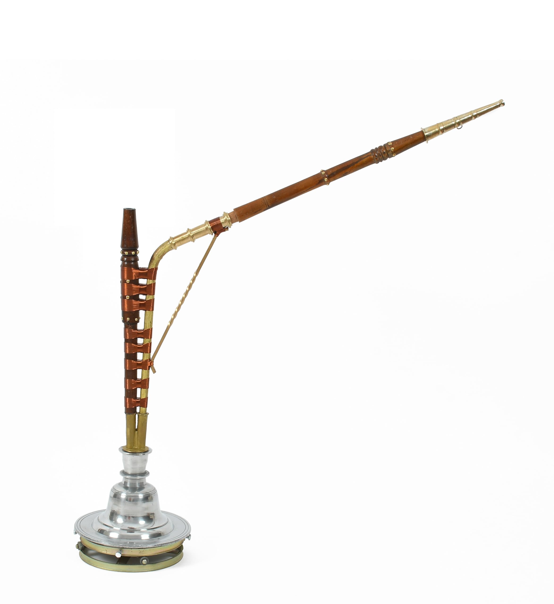 Desi hooka 32 inch aluminum silver with all accessories mitti Chillum flexible pipe-image-8