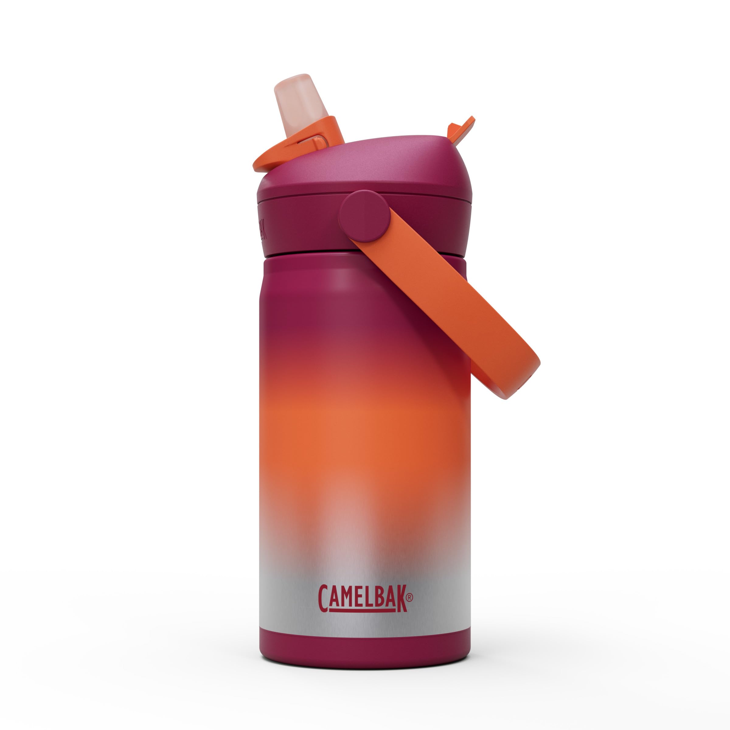 CamelBak Thrive Flip Straw Kids Bite Valve Stainless Steel Water Bottle Purple Haze, 12oz