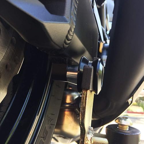 Shogun Kawasaki Z900 Z 900 2017 2018 2019 2020 2021 2022 - Carretes de brazo oscilante negro - 701-1709 - Fabricado en los Estados Unidos