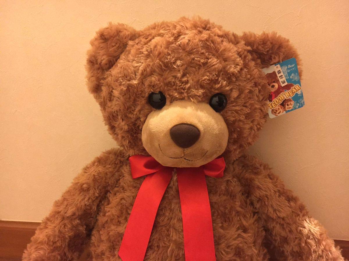 Amazon.co.jp: タグ付きテディベア ラージ.ベア(68cm)くま ぬいぐるみ