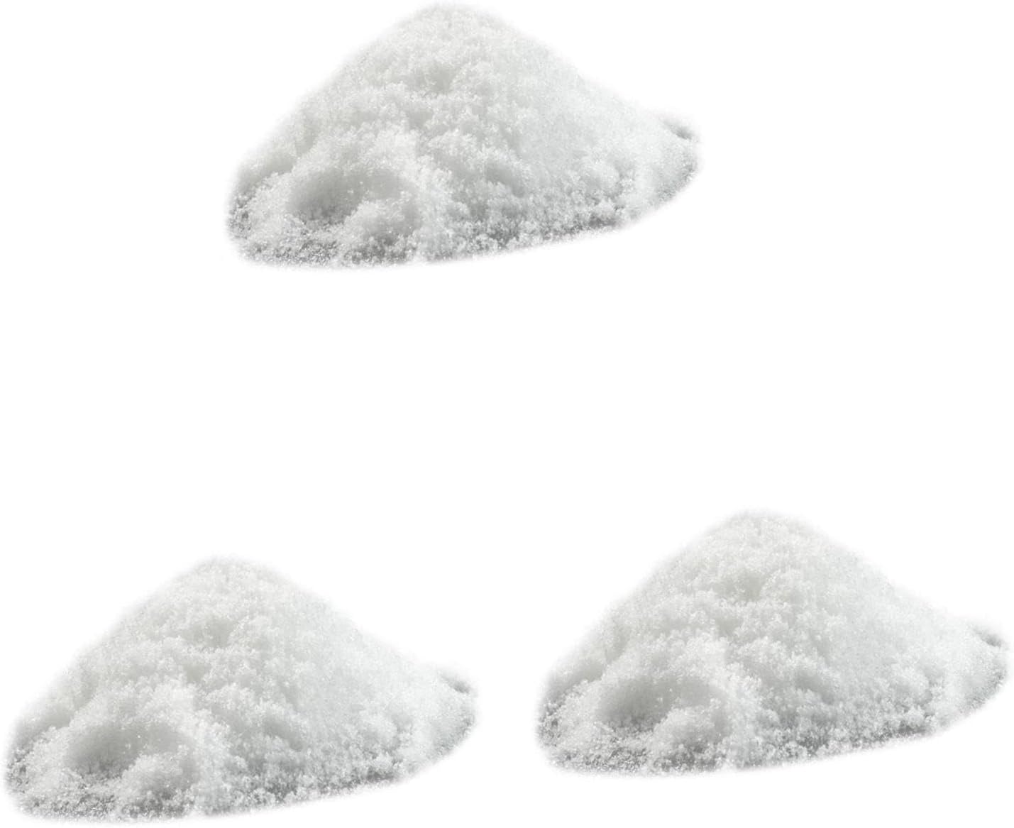 ibasenice Artificial Snow Powder Scene Snow for Christmas Village Decor Lightweight for Holiday Displays for Crafts and Photography Creates Realistic Atmosphere