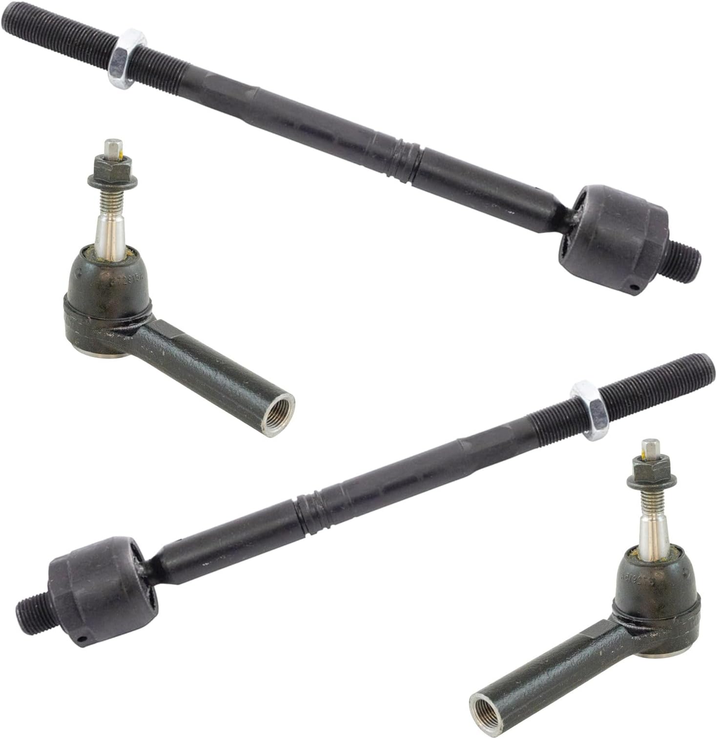 TRQ Front Tie Rod Set Compatible with 2012-2017 Buick Verano 2011-2015 Chevrolet Cruze 2016 Cruze Limited Volt