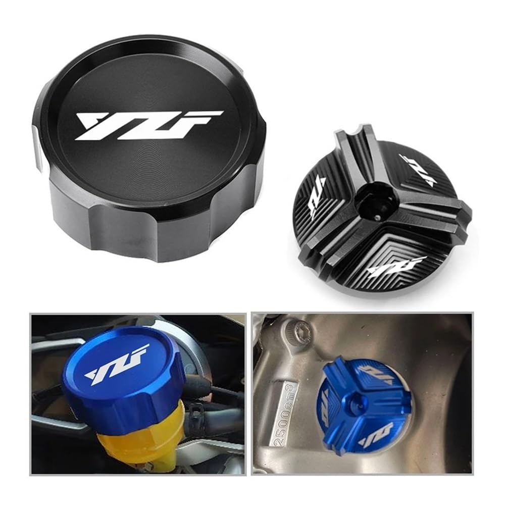 tapón depósito líquido Frenos para R1 R6 R7 R1M YZF YZFR1 YZFR6 YZFR7 2001-2023 2007 2008 Cubierta Depósito Líquido Frenos Delantero Motocicleta Tapa De Llenado De Aceite