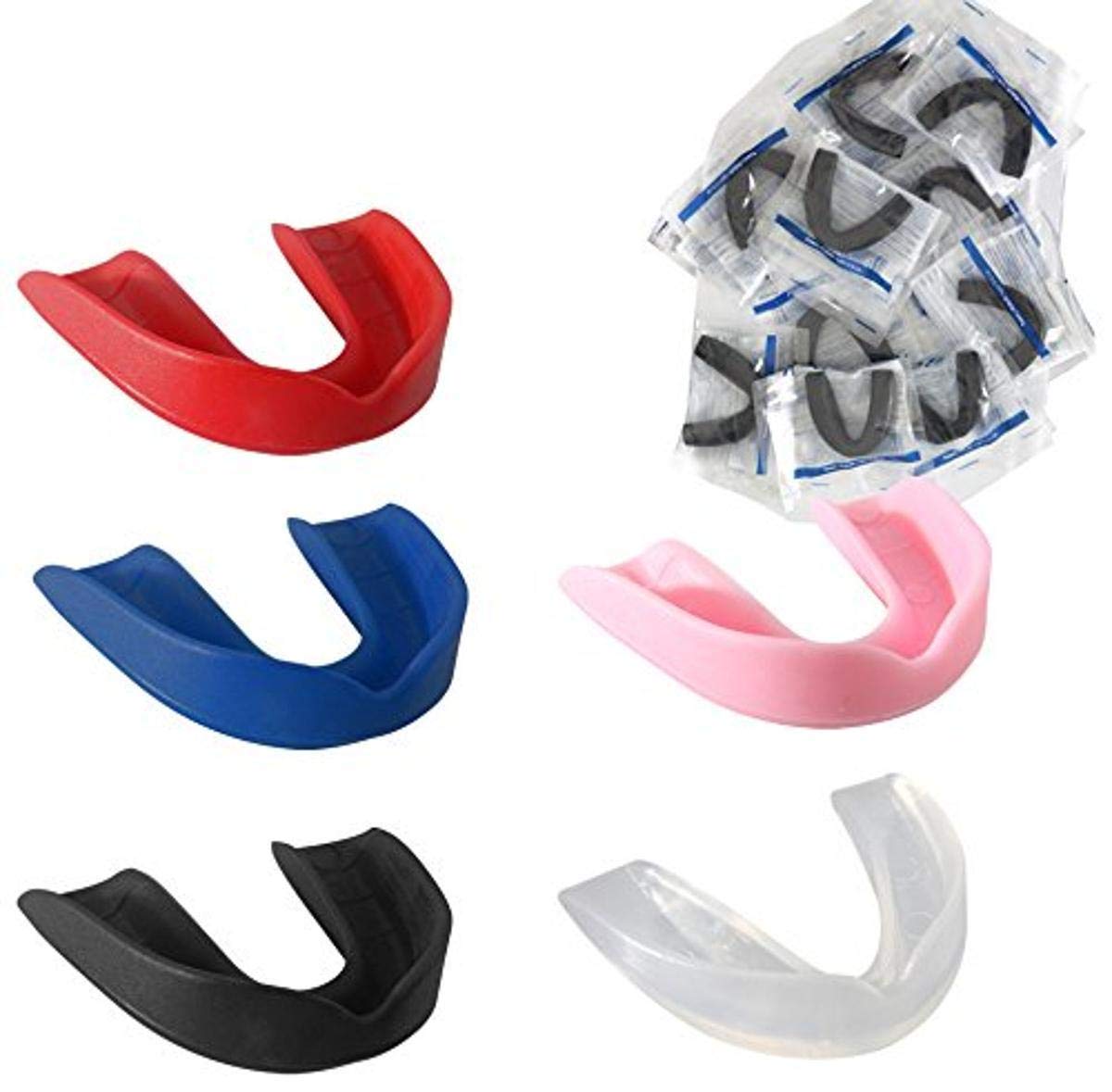 RingsideBoxing MMA Mouth Guard (10 Pack), One size, Clear
