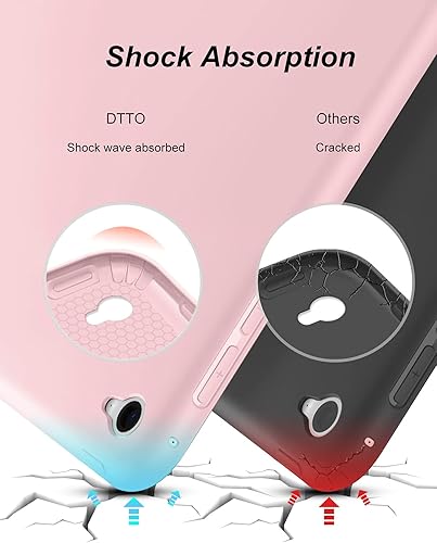 Miniatura 3 de DTTO Funda para iPad Air 2 (lanzada en 2014), ultra delgada y ligera, funda inteligente con soporte triple y flexible de TPU suave para Apple iPad