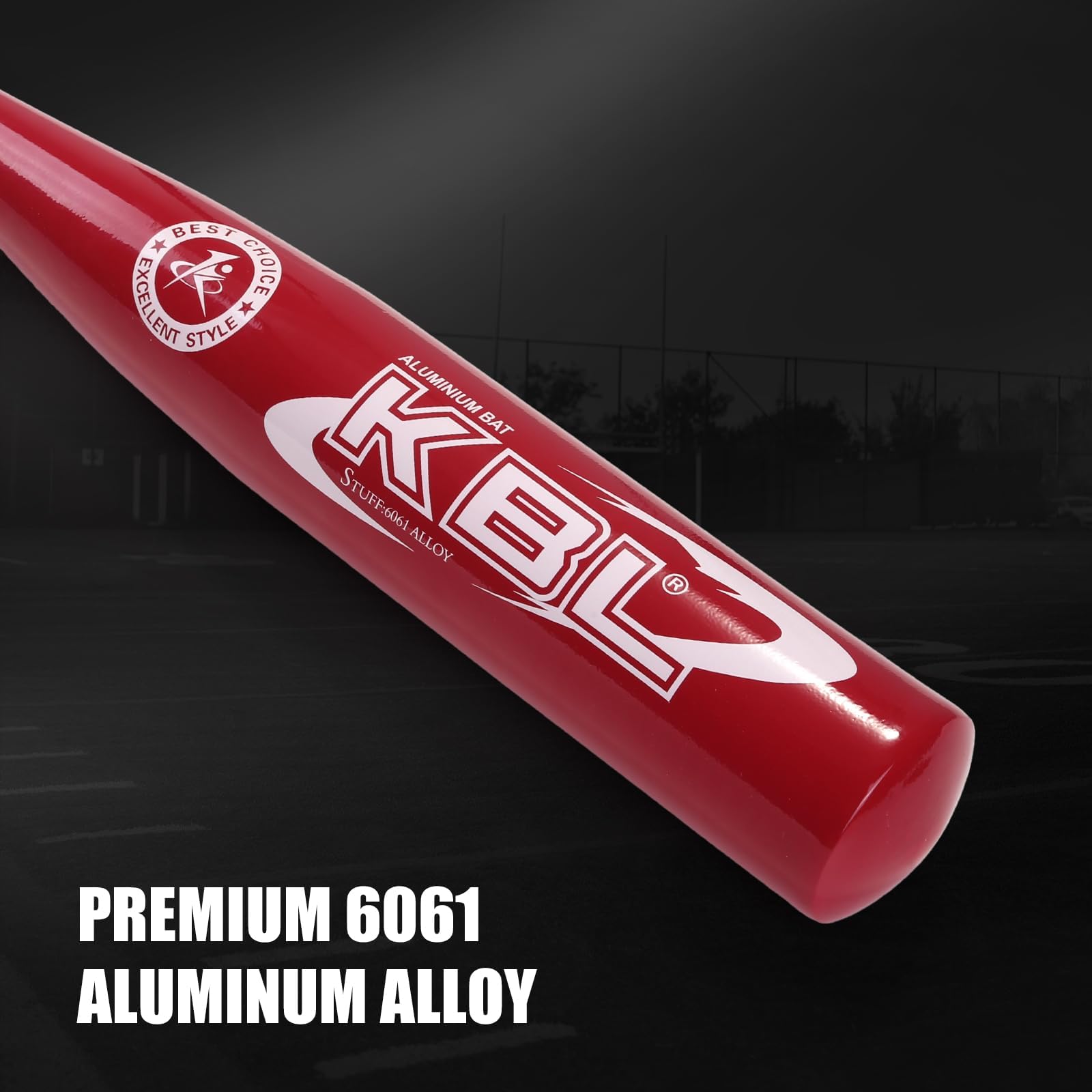 KRUI Bate de béisbol de aluminio, bate de béisbol juvenil de 10 caídas, bate ligero en T para niños, jóvenes y principiantes, bate de metal para seguridad en el hogar y seguridad personal