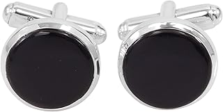 Black Onyx Cufflinks Onyx Cufflinks Onyx Shirt Studs Silver Onyx Cufflinks Onyx Tuxedo Studs Handmade Cufflinks Gemstone Black Onyx Round Shape 14X14mm Cufflinks For Men