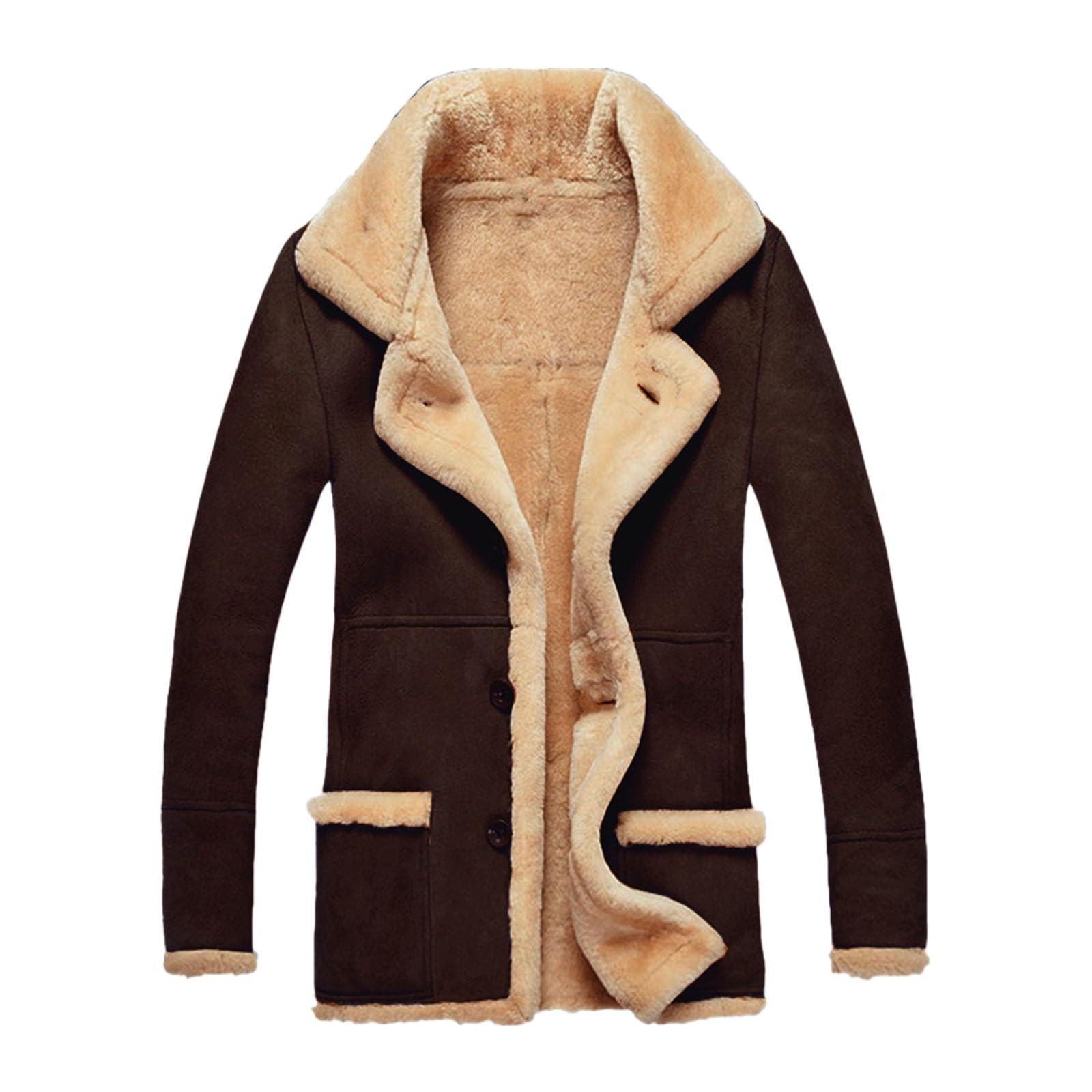 Generisch Pailletten Jacke Damen Kunstfelljacke für Herren