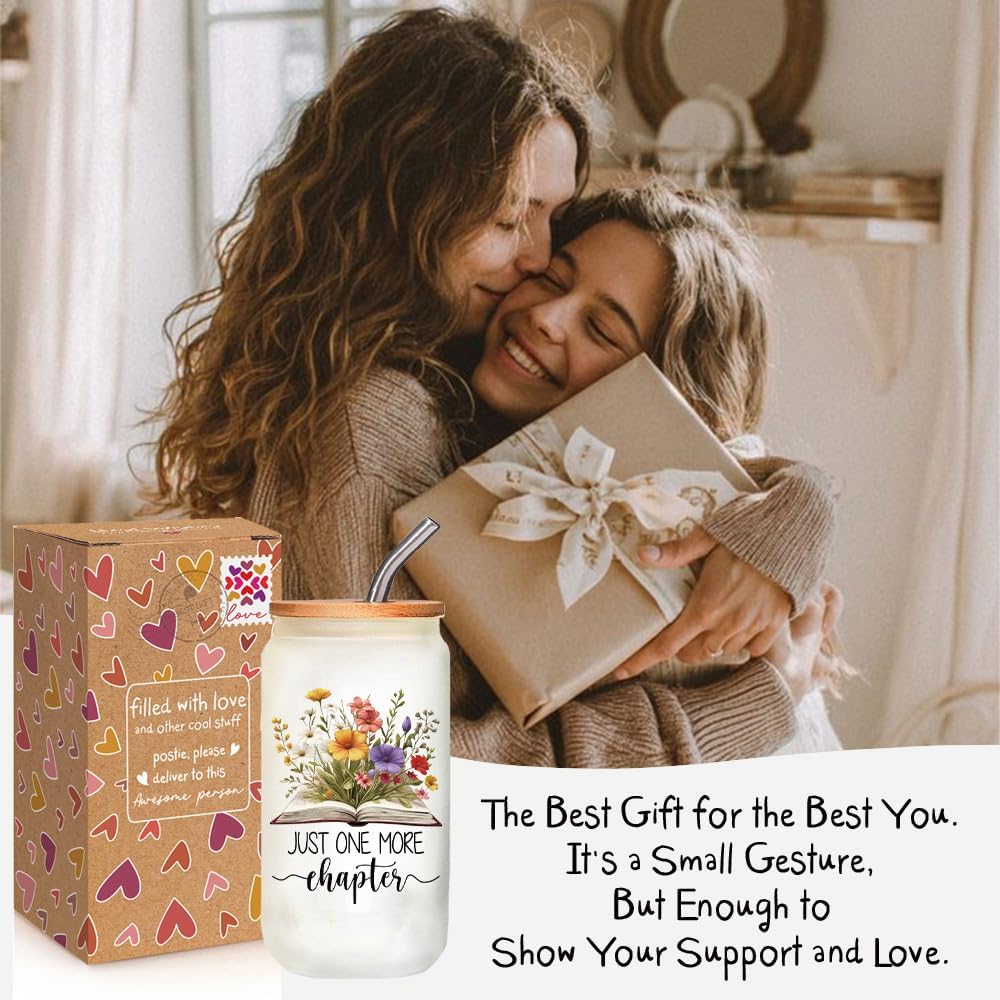 Book Lover Gifts for Women - Just One More Chapter Bookish Gift for Readers, Librarians, Bookaholics, Bookworm, Girls - Christmas Birthday Mothers Day Gifts for Book Lover-96