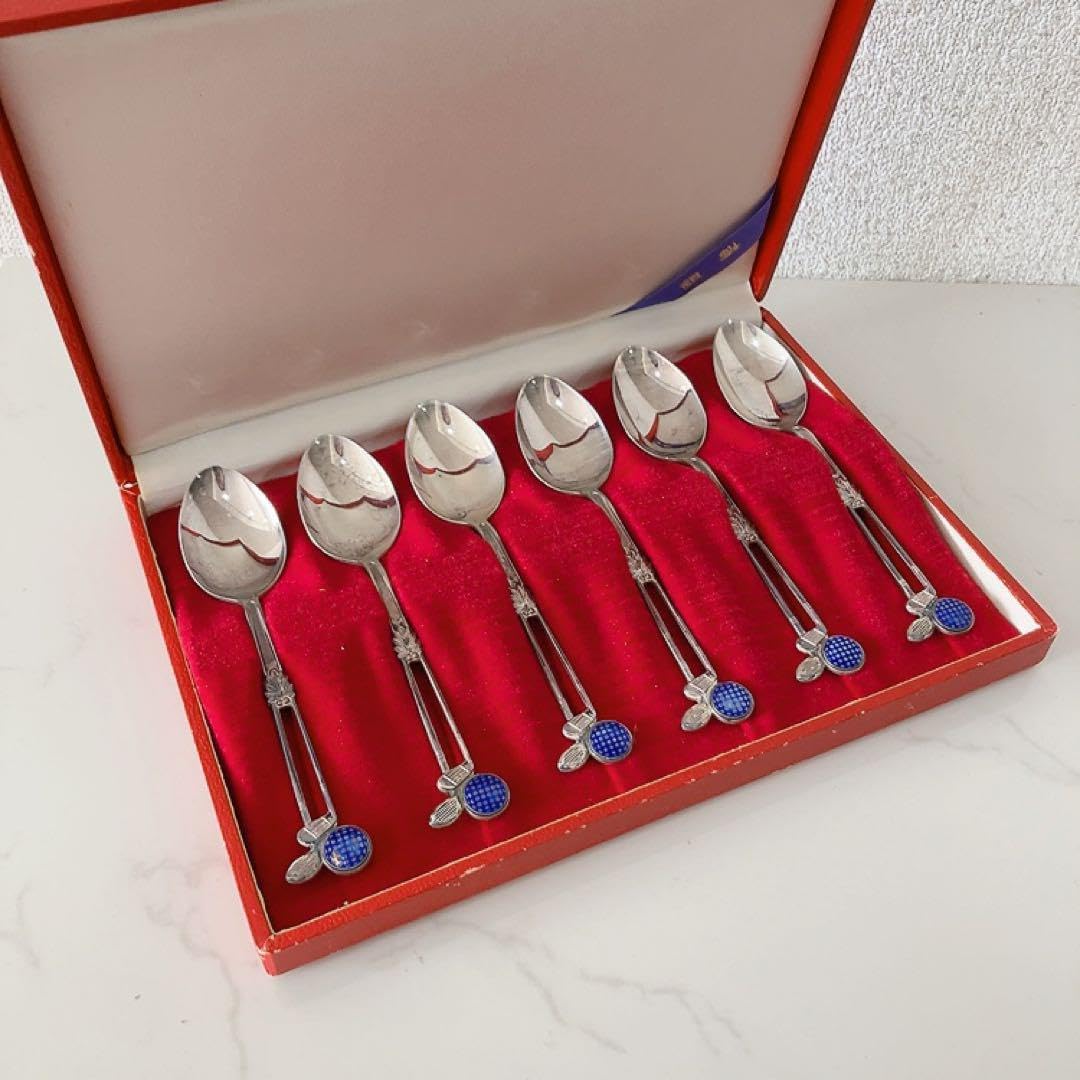 銀製 ゴルフクラブモチーフのシルバースプーン 6本 81g 銀製 ゴルフ