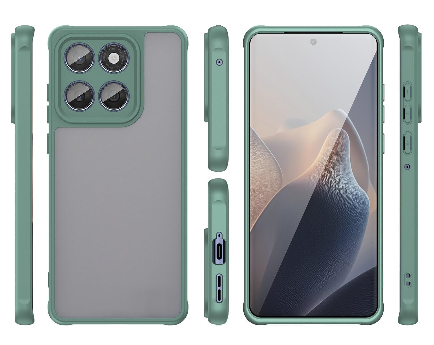 Coque Motorola Edge 60 verte antichoc et absorbante - 8