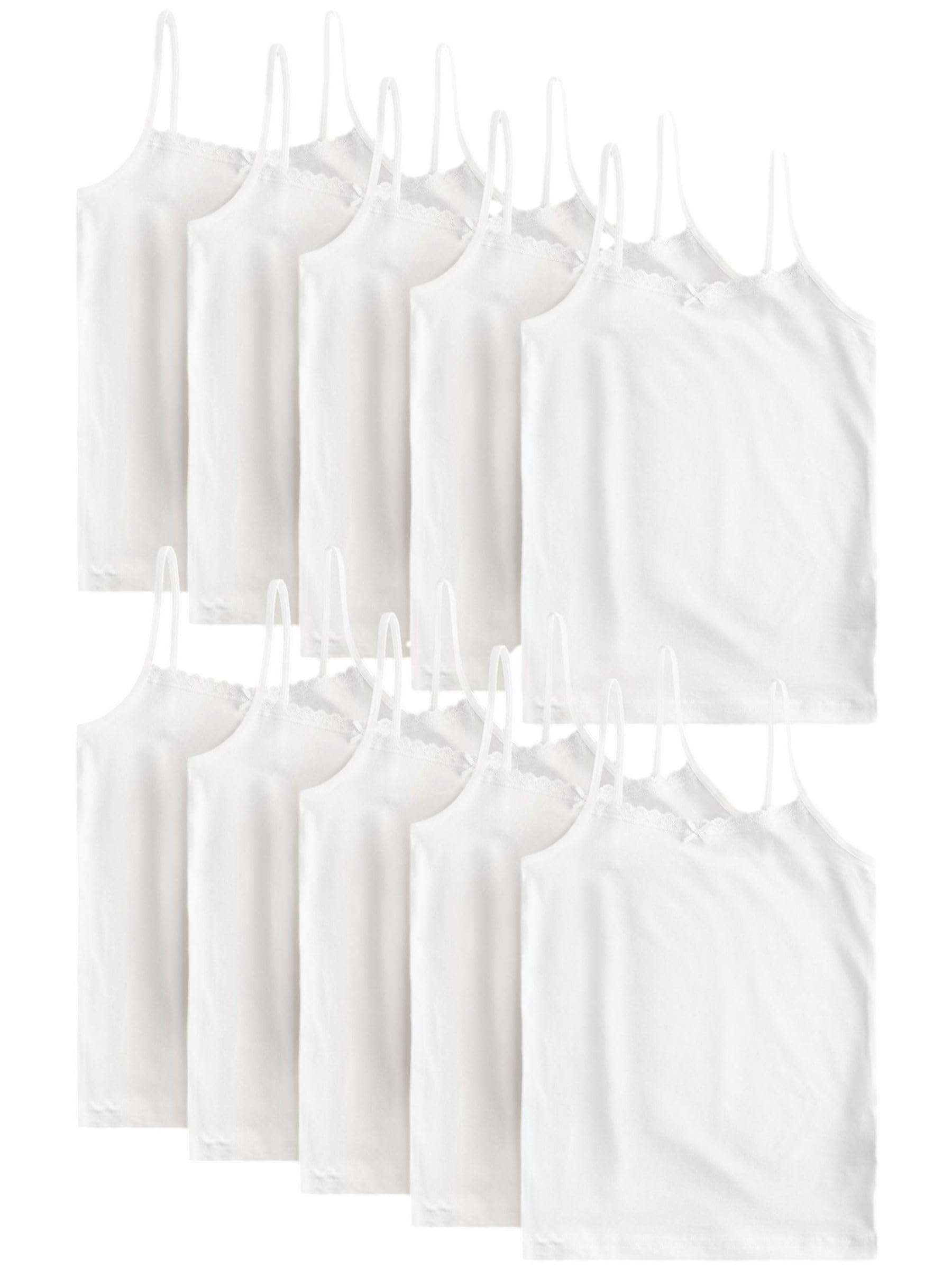 NEXT Niñas Pack de 10 Camisolas de Tirantes elásticas