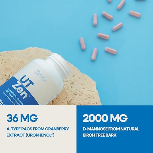 Miniatura 5 de ESSE UT Zen 36 mg PAC solubles en agua Suplemento de arándano con 2000 mg de D-manosa natural  Solución clínicamente probada para la salud del