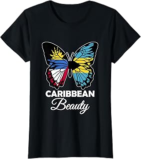 Caribbean Beauty Antigua and Bahamas Half Bahamian Antiguan T-Shirt