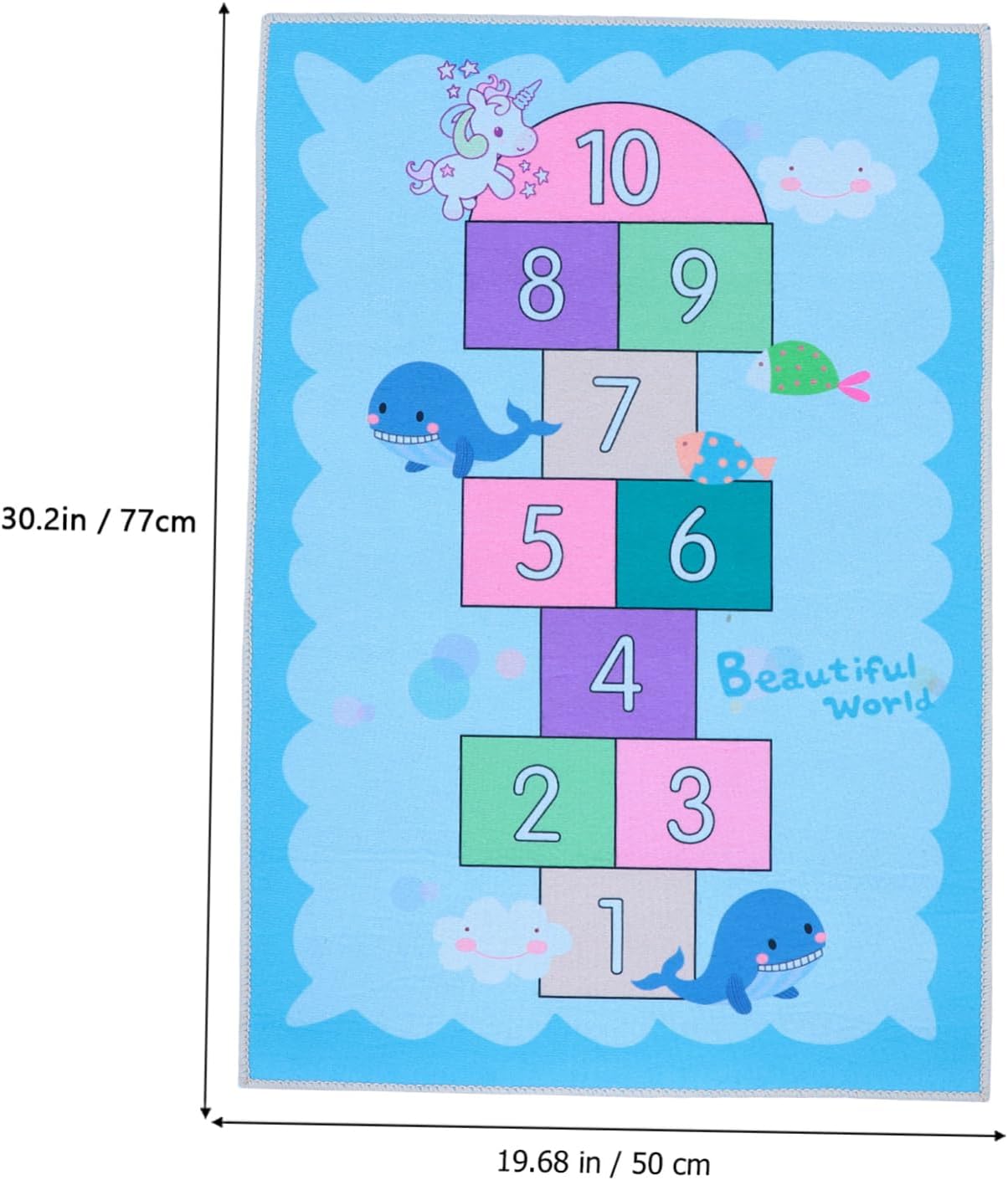 PRETYZOOM Boys and Girls Decor Rug Non-Slip Floor Mat Classroom Rug Pad Boy Girl Play Mat