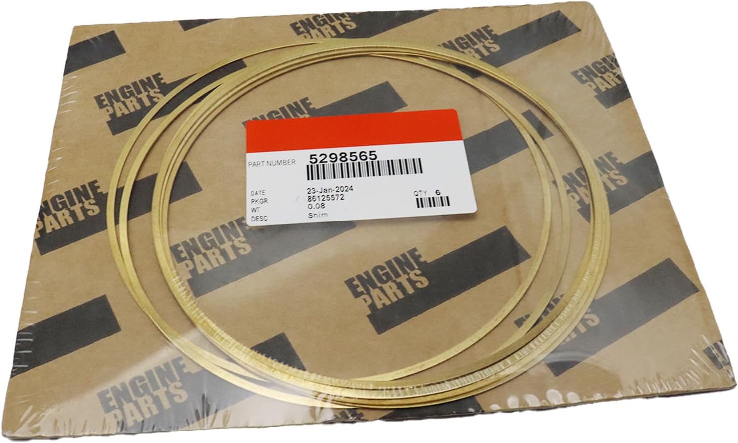 6-pcs Shim Liner 0.032 Counterbore-Shim 5298565 Compatible for Cummins ISX X15 ISX15 QSX15 Diesel Engine